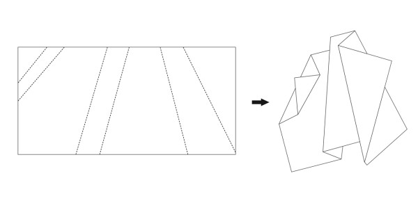 Folded Tones: ковер, похожий на сложенный лист бумаги