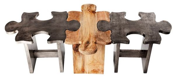 Табурет-пазл Jigsaw puzzle stool 
