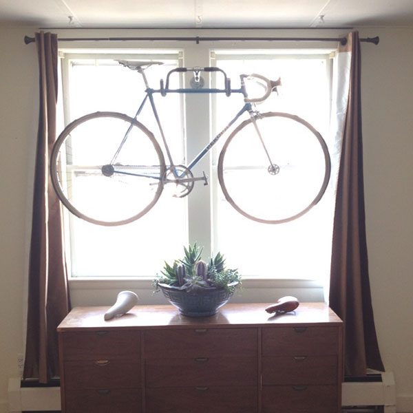 Способ хранения велосипеда: на окне