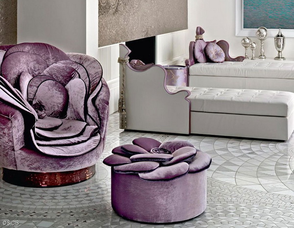 коллекция цветочной мебели от компании  Sicis 