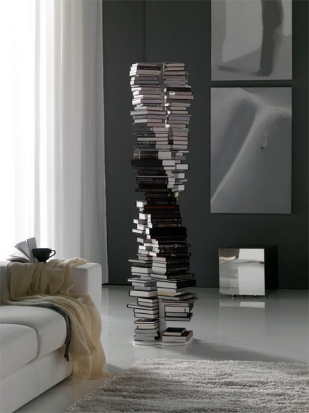 книжный шкаф Milano в форме спирали