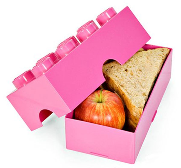 Коробка для обедов, стилизованная под лего