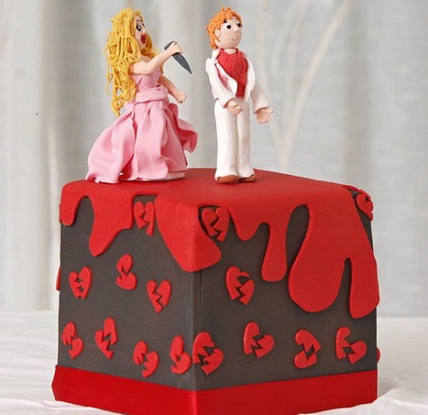 Развод: оригинальный торт для празднования.