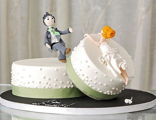 Торт в честь развода: необычное решение.