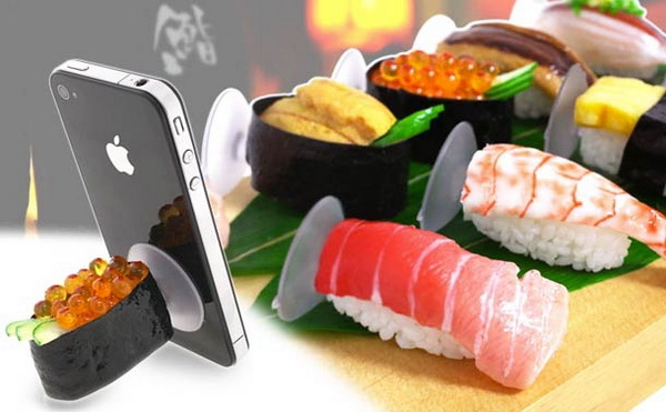 Держатель для смартфона в форме суши