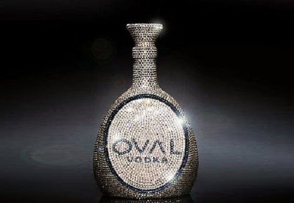 OVAL Swarovski Crystal Vodka
