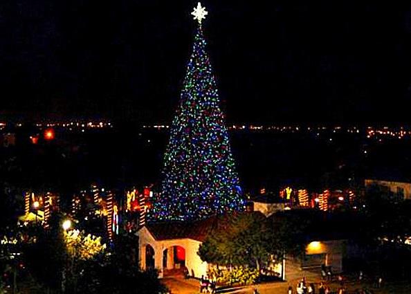 Рождественская елка в Делрей Бич (Калифорния)