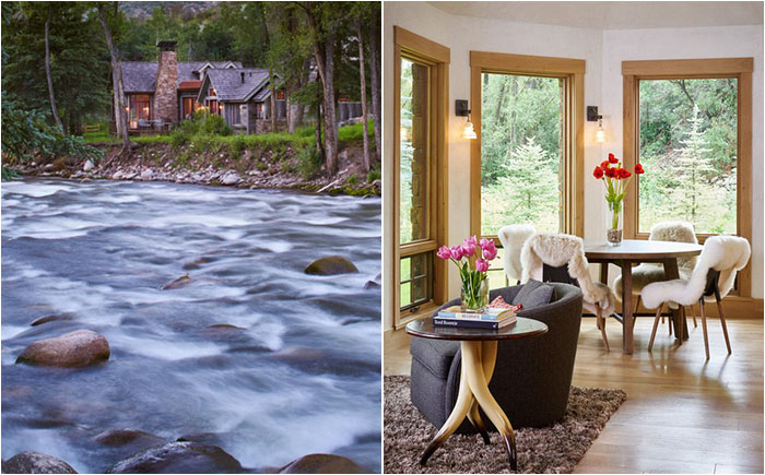 Сам себе дизайнер: гостевой домик в рустикальном стиле с потрясающим видом на речку