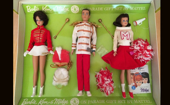 Барби, Кен и Мидж на параде (1964 год)