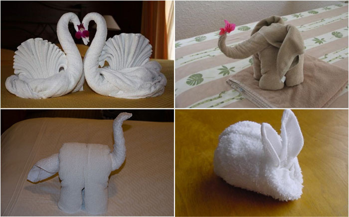 Как сделать лебедя из полотенца пошагово с картинками