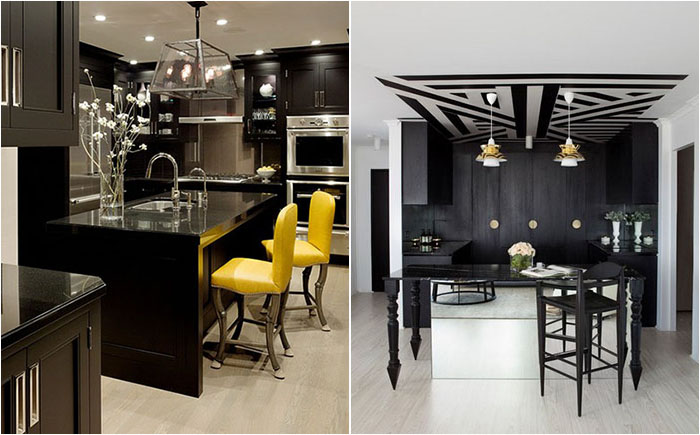 Сюрпризы дизайна интерьеров: 10 потрясающе красивых кухонь в черном цвете