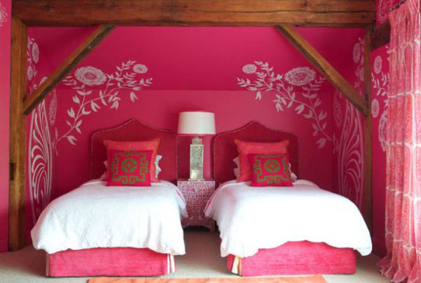 Розовая комната для близнецов