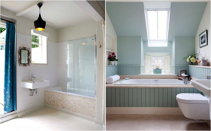 Как  обновить встроенную ванну: 9 хитрых дизайнерских приёмов