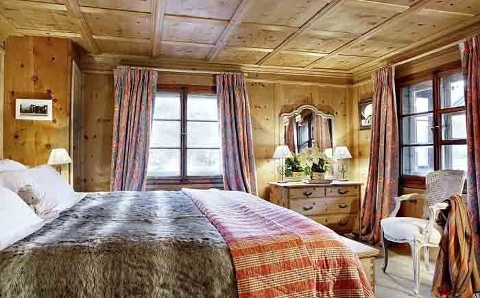 Традиционная спальня шале
