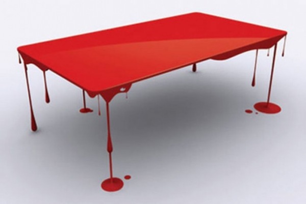 Красный стол от John Nouanesing