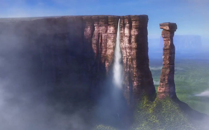 Райский водопад из мультфильма «Вверх»