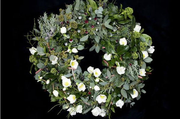 Рождественский венок от финской фирмы Flor Unikon Flowers Jokinen-Carter