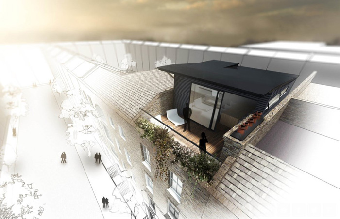 Проект террасы на крыше от Vorbild Architecture