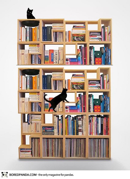 Книжный стеллаж для кошек