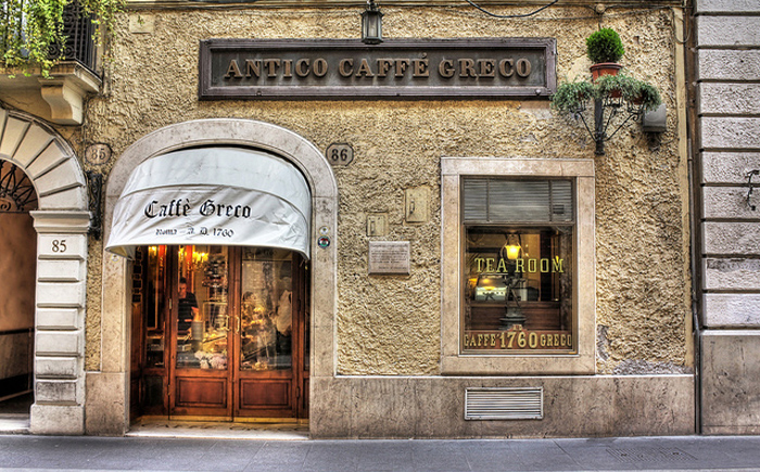 Кафе “Antico Caff&#233; Greco”, Рим