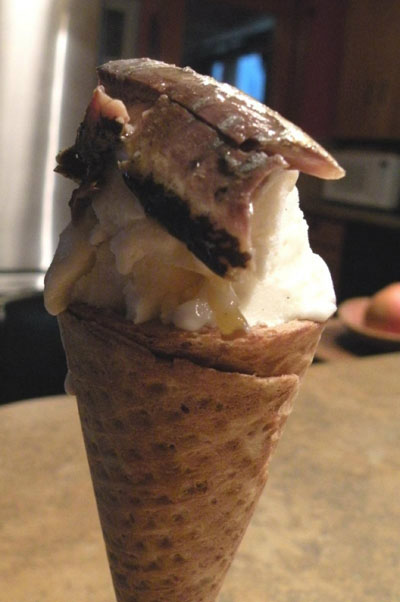 Мороженое с сардинами