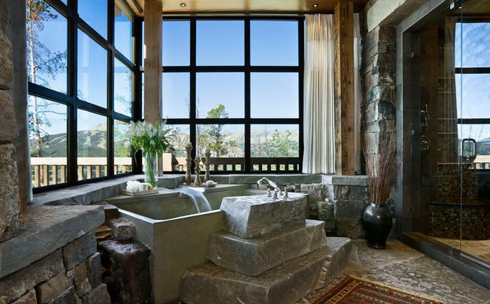 Интерьер ванной от locati architects