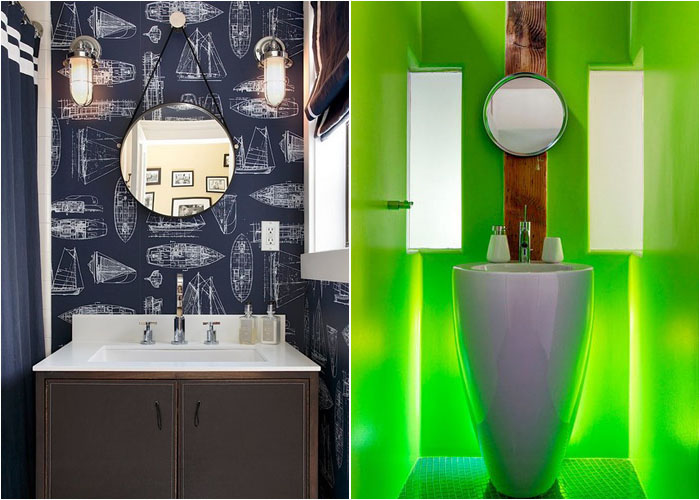 Интерьер туалетной комнаты от Artistic Designs for Living, Tineke Triggs
