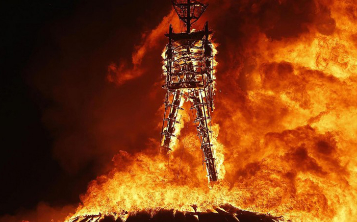 Сожжение чучела человека – Блэк-Рок, Невада