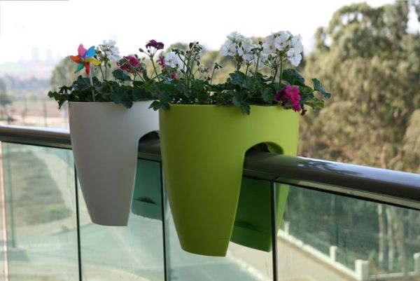 Полипропиленовые вазоны для цветов с внутренней дренажной системой