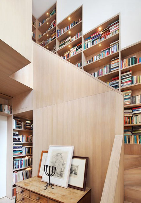 Встроенный книжный шкаф из Нью-Йорка