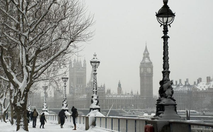 Снег в Лондоне