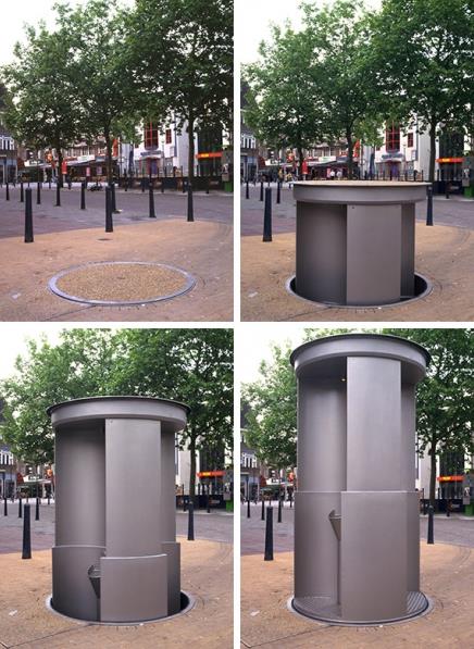Прячущийся туалет на улицах Лондона