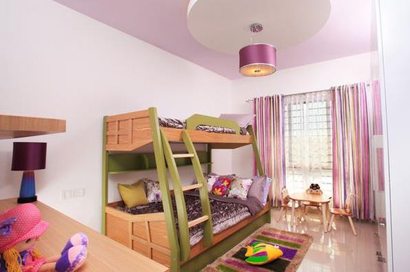 Стильная спальня для девочки с двухъярусной кроватью от Savio & Rupa Interior Concepts