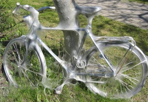 Природа тоже может приковать велосипед навечно