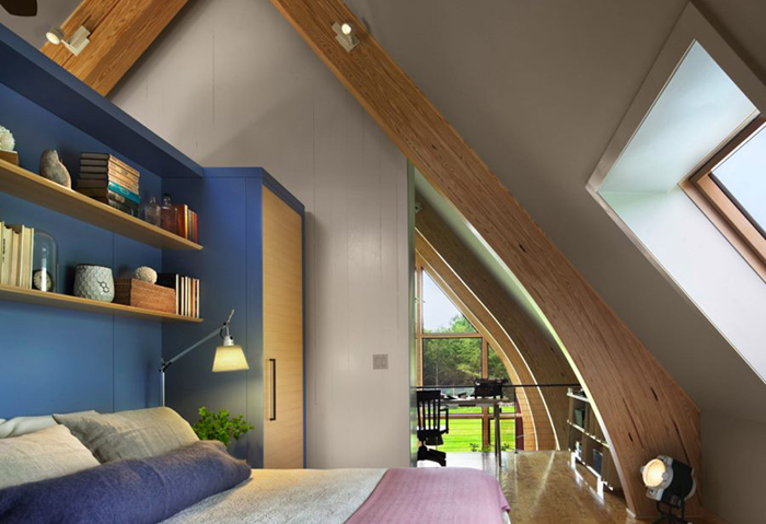 Интерьер спальни от  BarlisWedlick Architects