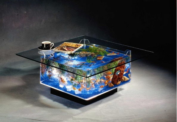 Журнальный столик-аквариум