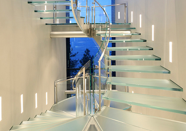 Стеклянная лестница от Curtis Laney & Laney – The Design Company