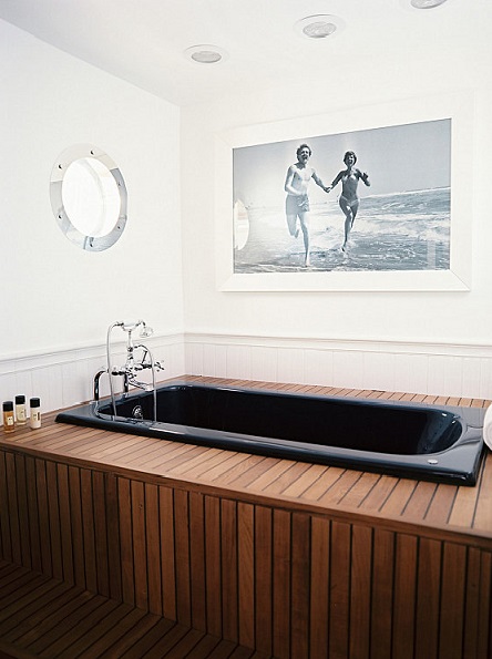 Мужская ванная комната в морском стиле