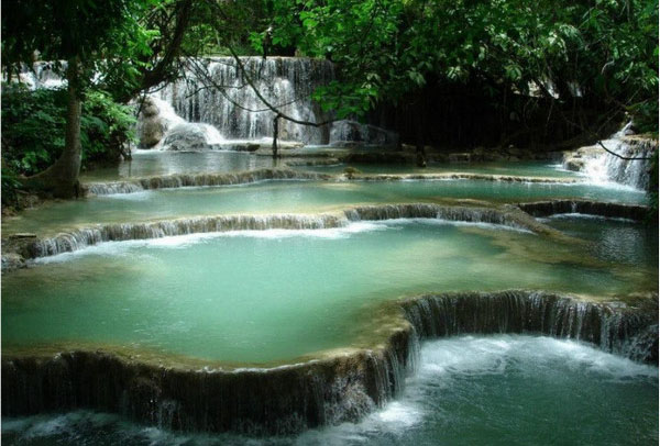 Tat Kuang Si Waterfall, Лаос