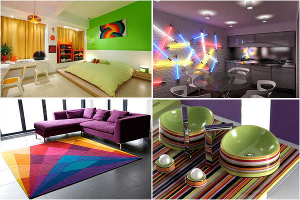 Домашняя радуга: ТОП-10 разноцветных идей домашнего декора