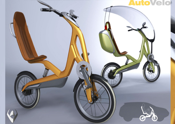 Велосипед AutoVelo с электродвигателем