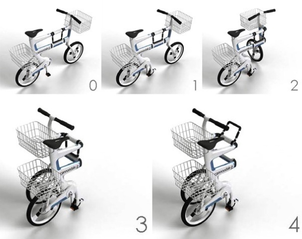 Ville трансформируется в коляску для шоппинга всего несколькими нехитрыми движениями