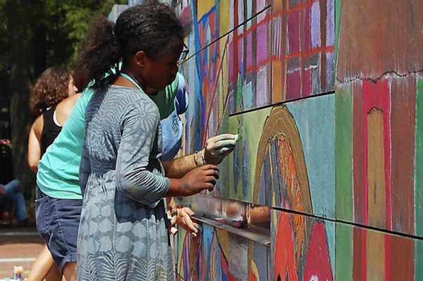 The Community Chalkboard в Шарлотсвилле, США 