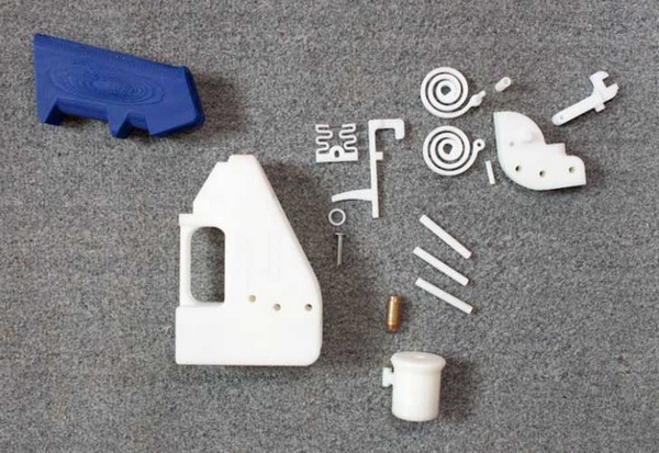 Детали напечатанного на 3D-принтере пистолета Liberator