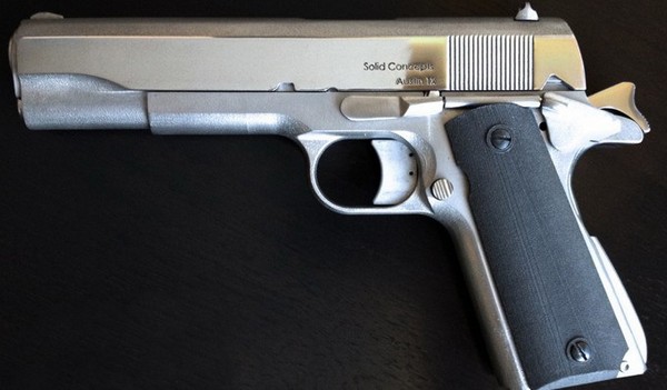 Напечатанный на 3D-принтере пистолет Colt M1911 от Solid Concepts