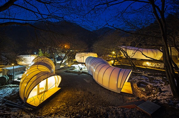 Glamping for Glampers – комфортный палаточный лагерь под Сеулом. Источник фото: Archiworkshop