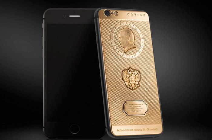 Caviar Supremo Putin II – золотой iPhone 6 с изображением Путина