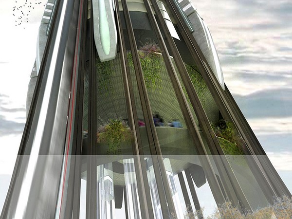 Hyper-Speed Vertical Train Hub – небоскреб-вокзал для поездов. Источник фото: eVolo 2014