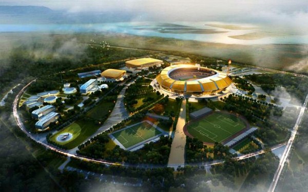 Золотой стадион в Браззавиле к Панафриканским играм 2015 года. Источник фото: PTW Architects