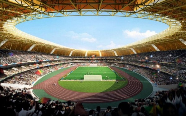 Золотой стадион в Браззавиле к Панафриканским играм 2015 года. Источник фото: PTW Architects